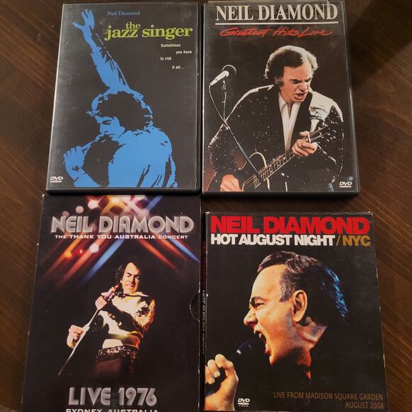 Neil DIamond Other - Neil Diamond 4-DVD Set Live 1976, Jazz Singer, Greatest Hits, Hot August Night